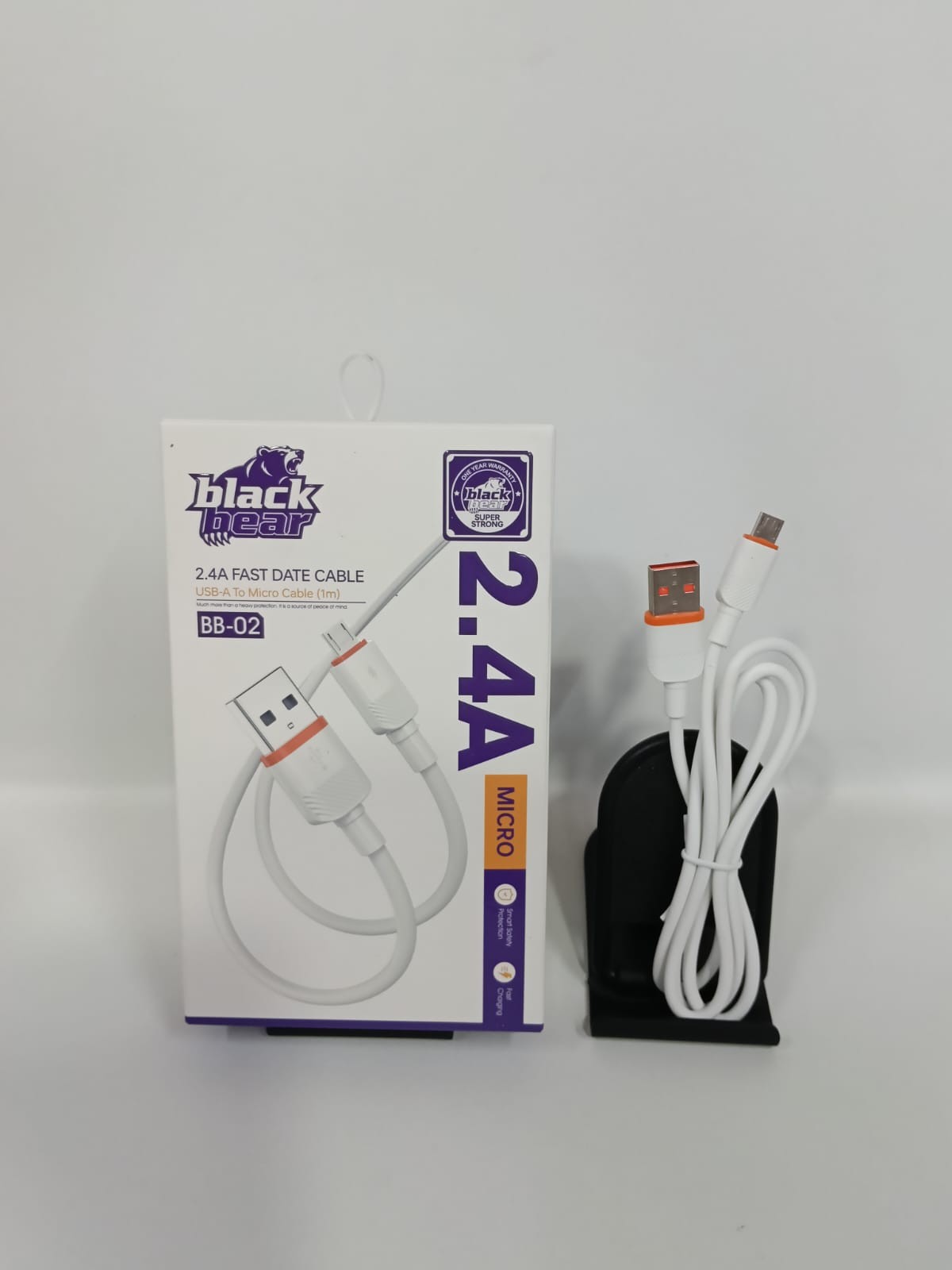 كابل Black Bear BB-02 ميكرو 2.4A - تسوق الآن من شركه البشاتلى للاستيراد وتجاره اكسسوارات الموبيل