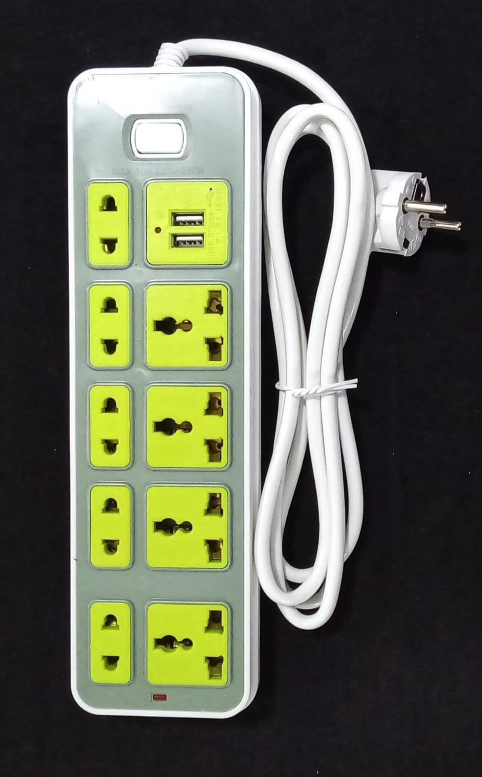 مشترك كهرباء مغربى 9 بورت 2USB - تسوق الآن من هايبر الاسماعيلية