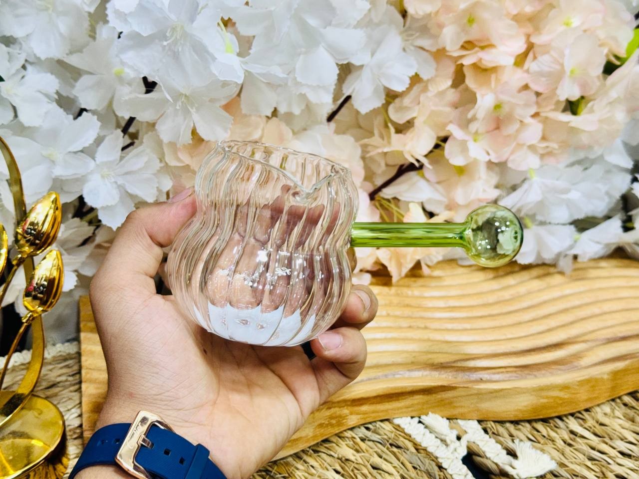 كنكة قهوه بايركس بيد زجاج بابلز