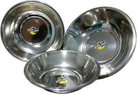 طبق استانلس خفيف مقاسات مختلفه