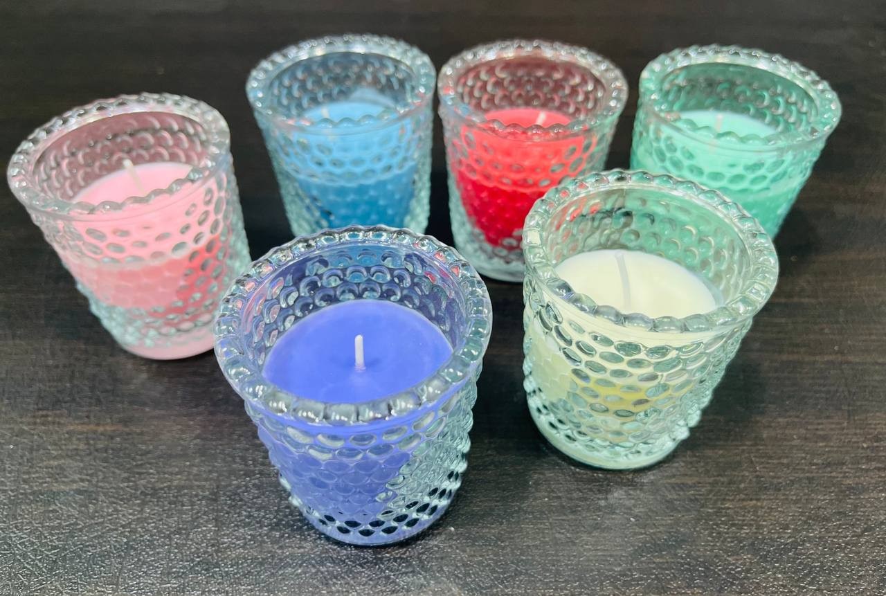 شمع فواح برطمان كريستال