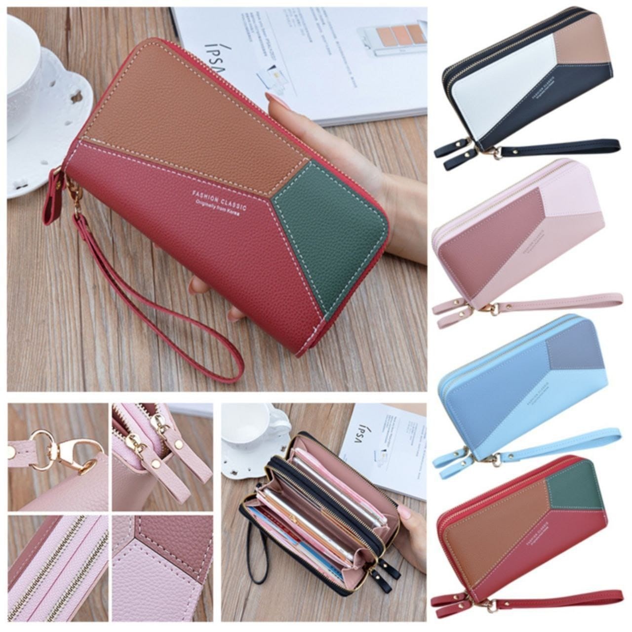 بوك 2 سوستة كبير 3 الوان فاشون