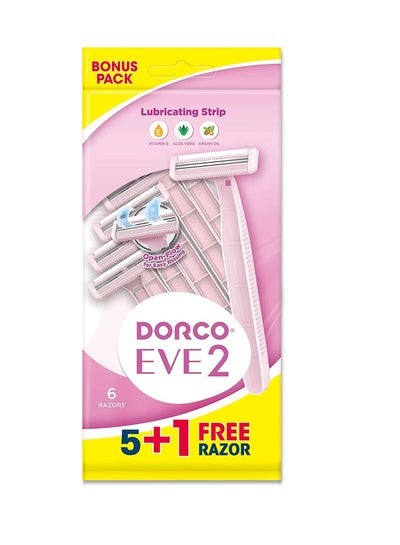 ماكينة حلاقه حريمى ٦ قطع eve2 dorco