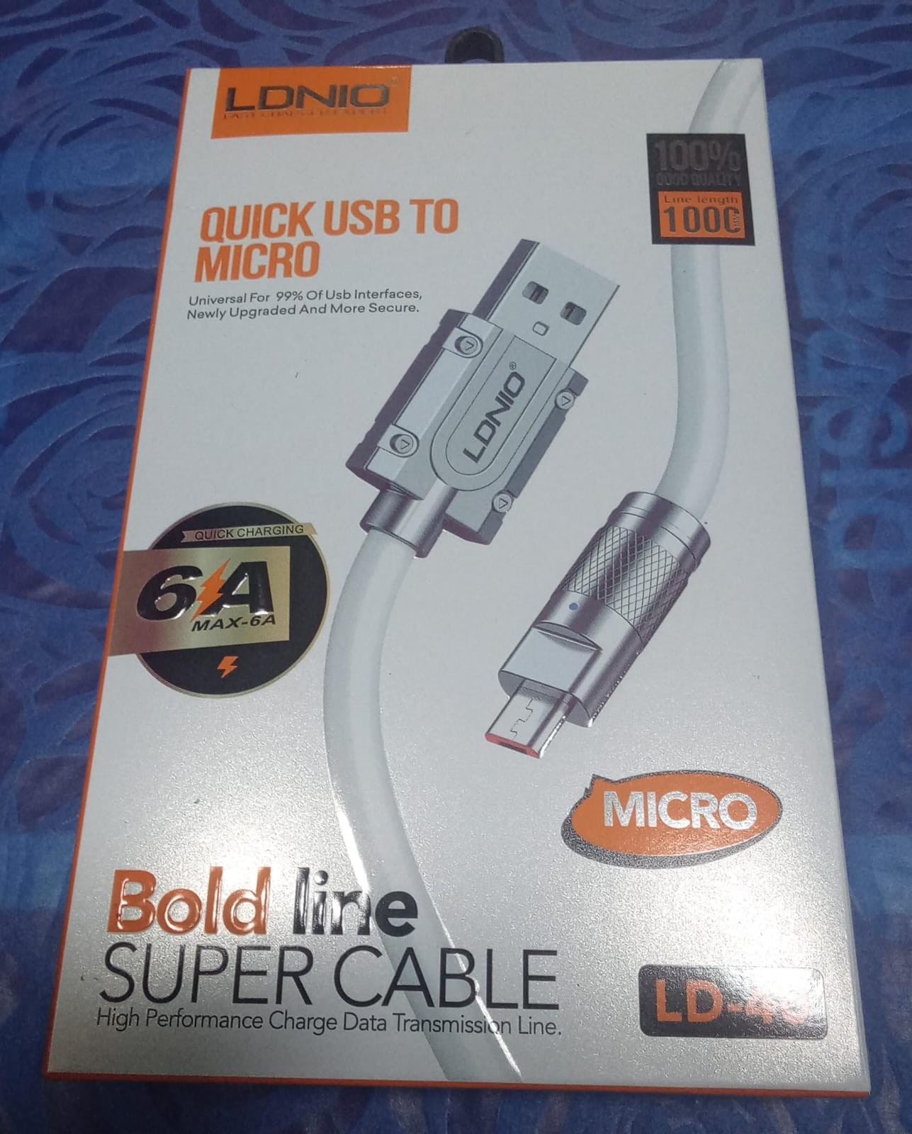 كابل شحن مايكرو LDNIO ld-30 6 A