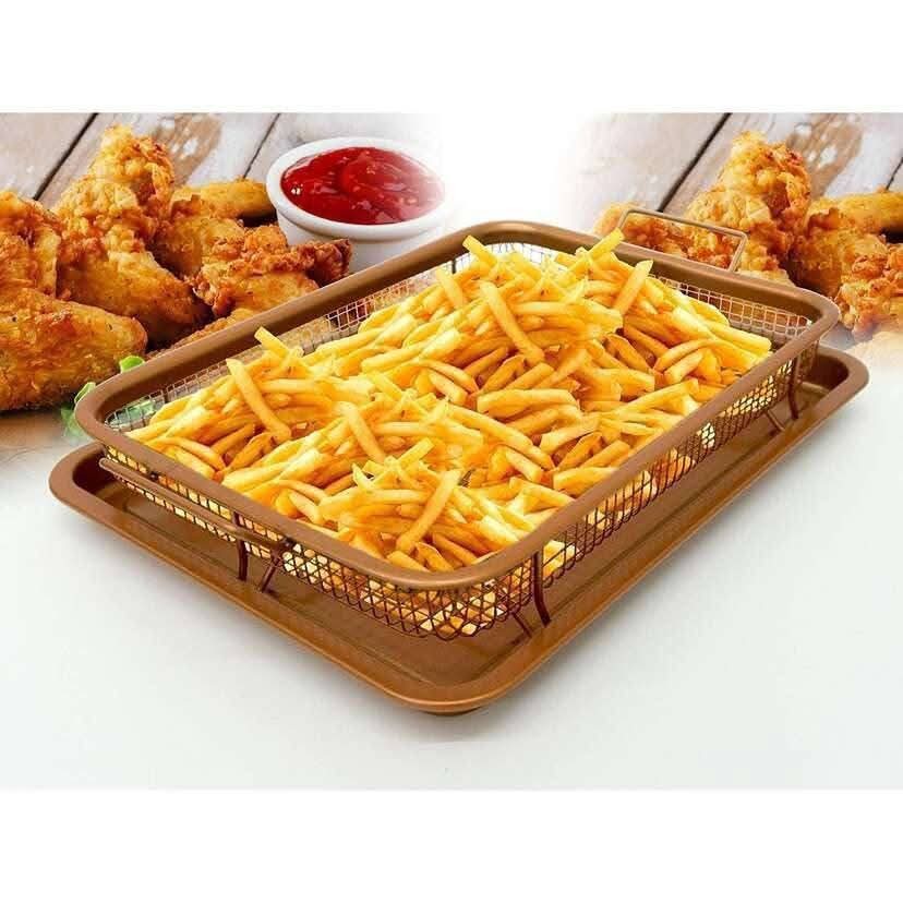 صينية تحمير نحاسى مستطيله