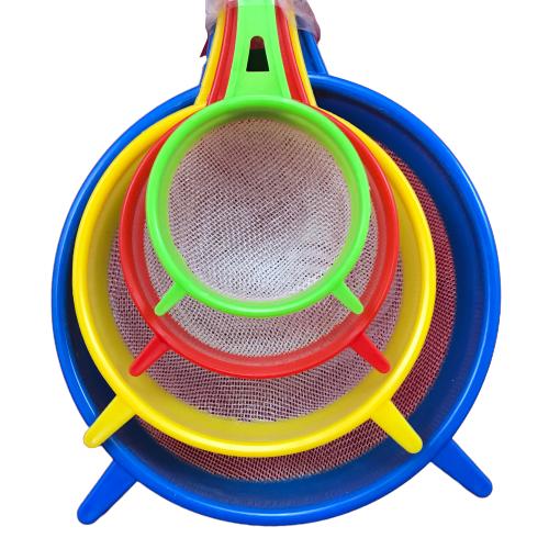 طقم صفايه الوان يد بلاستيك 4 قطع