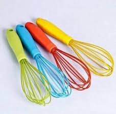 مضرب بيض استانلس يد بلاستيك لوكس - الوان