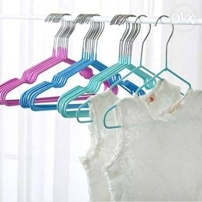 شماعة بدله استانلس 10 قطع الوان مستورده