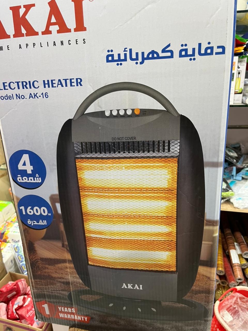 دفايه اكاى ٤ شمعه بدون ريموت