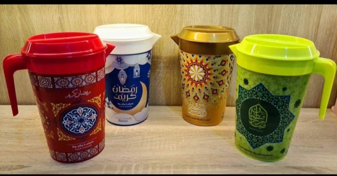 دورق بلاستيك أشكال رمضان