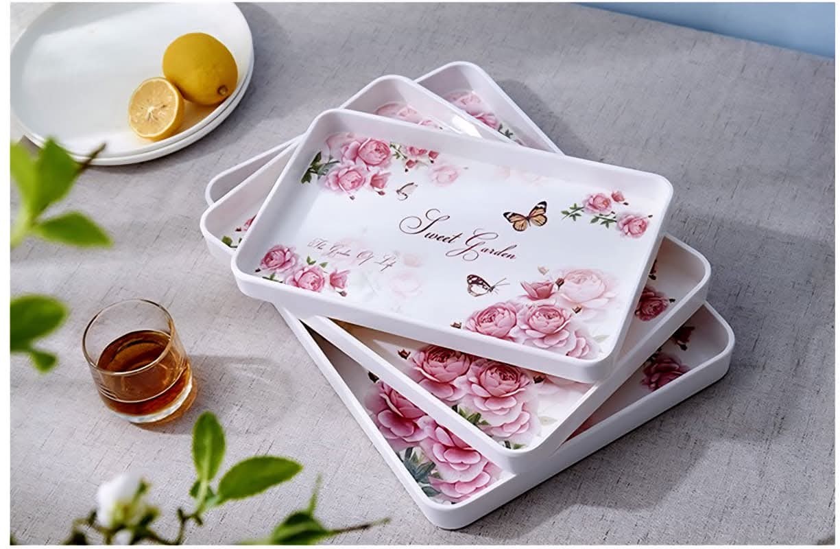 طقم صينيه ميلامين ٣ قطع مستورد