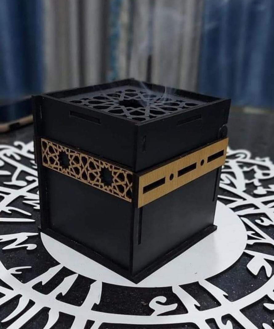 مبخره خشب شكل كعبه