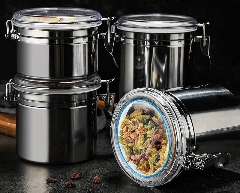 طقم توابل كلبس استانلس 4 قطع