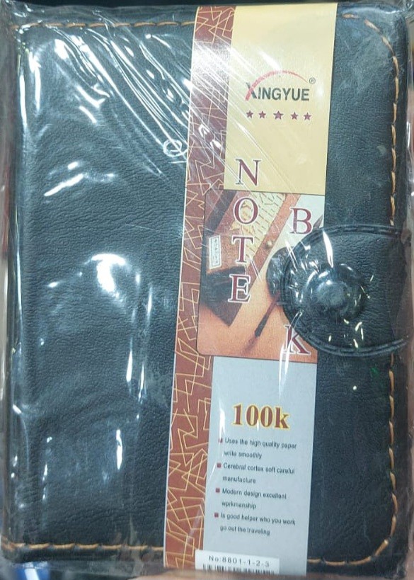 نوت بوك جلد بكبسوله مقاس صغير