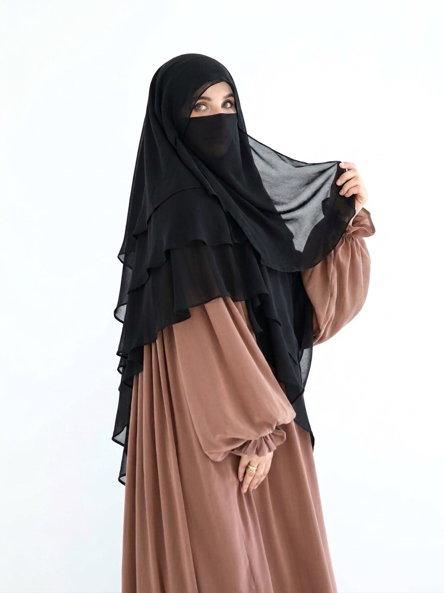 خمار ثلاث طبقات تندا مصري