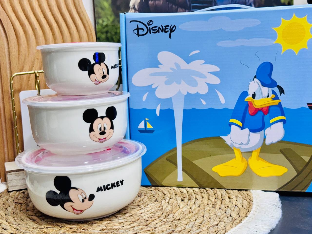 طقم ثلاجة بورسلين ديزنى 3 قطع