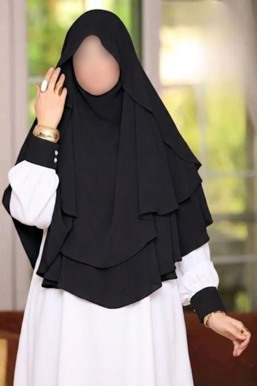 خمار طبقات مدور تندا اسود سيدال