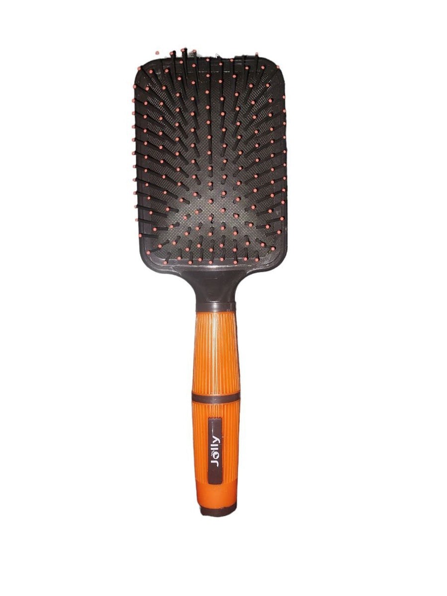 فرشاة شعر جولى مربعه اسود يد الوان