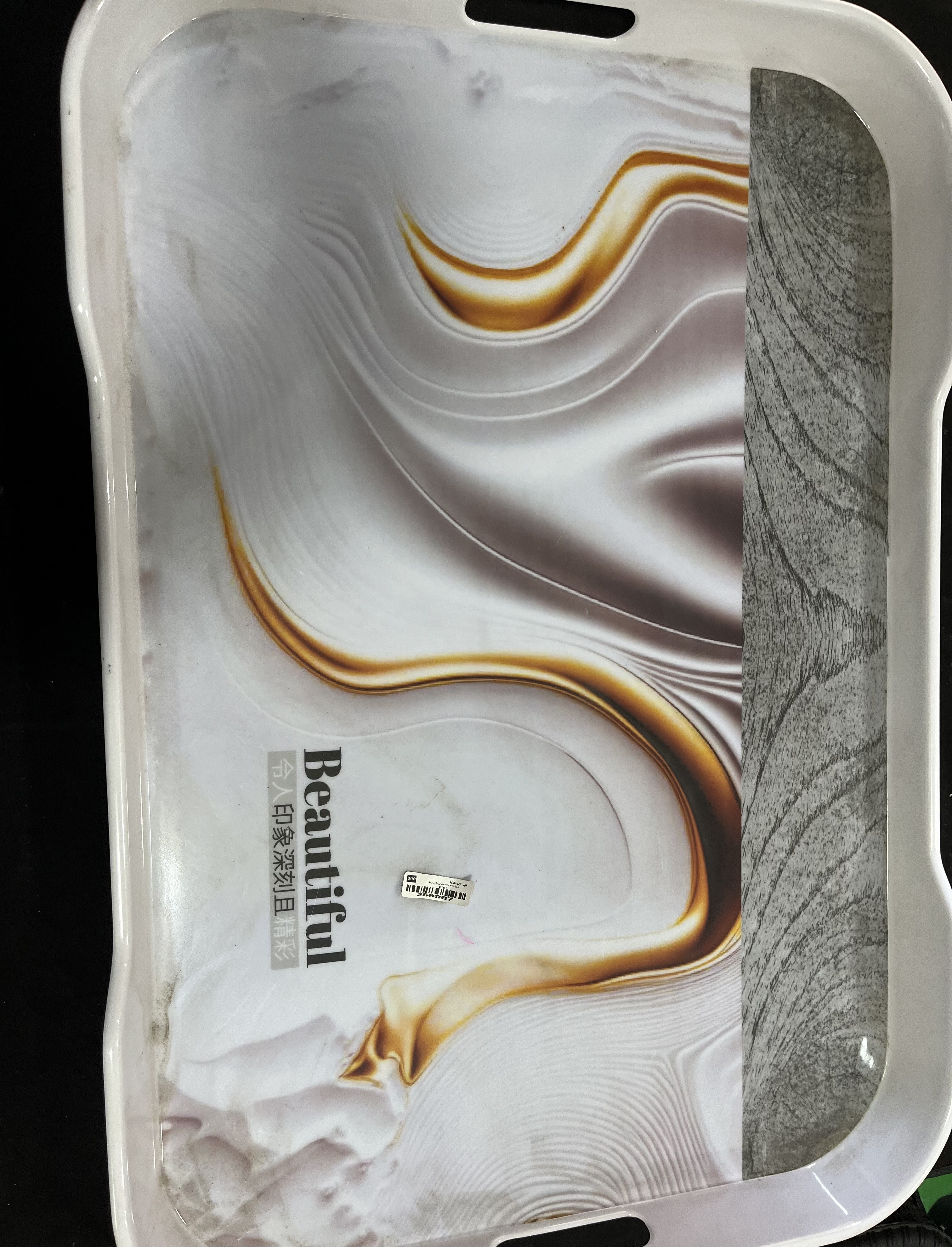 صينية تقديم عشاء ميلامين مقاس وسط