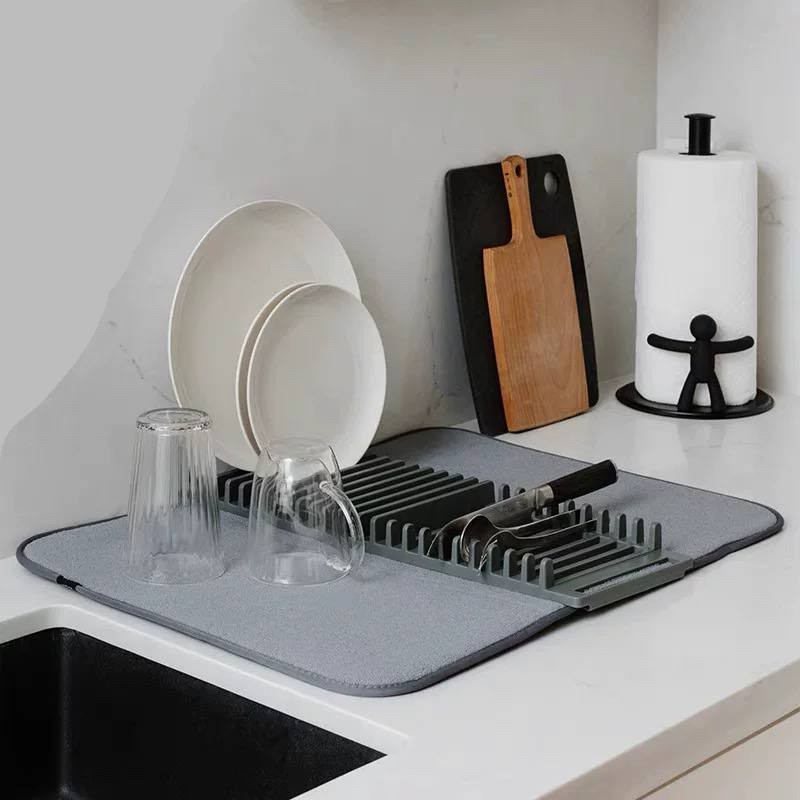 سجاده تنشيف مواعين ومنظم معالق واطباق