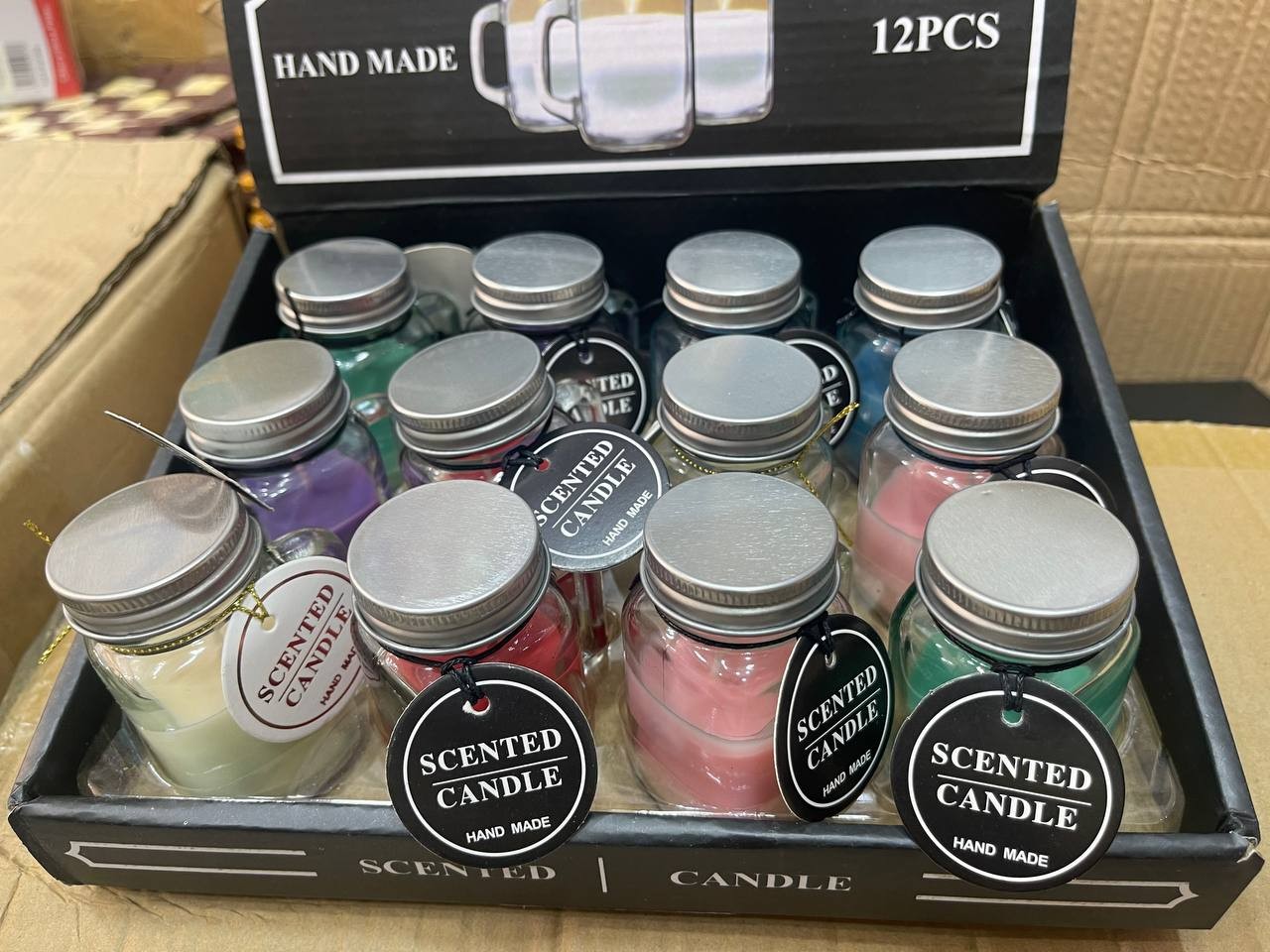 شمع فواح برطمان بيد مينى