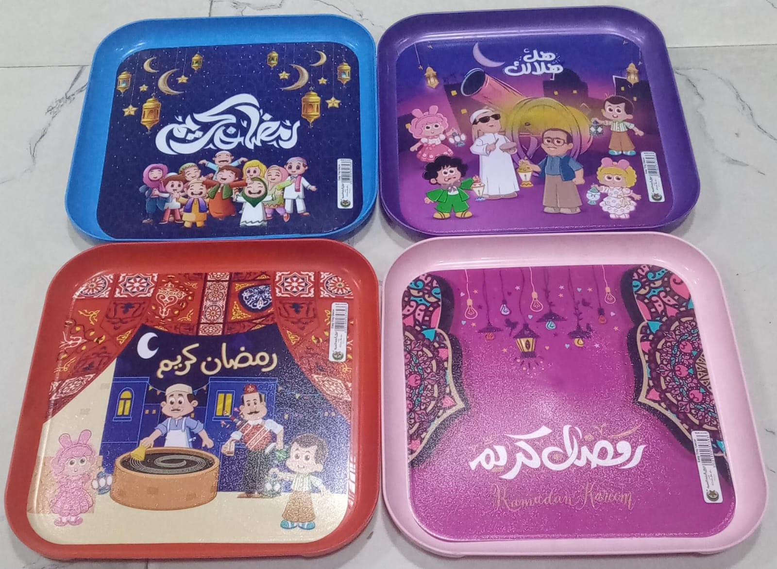 صينيه بلاستيك مربعه رمضان