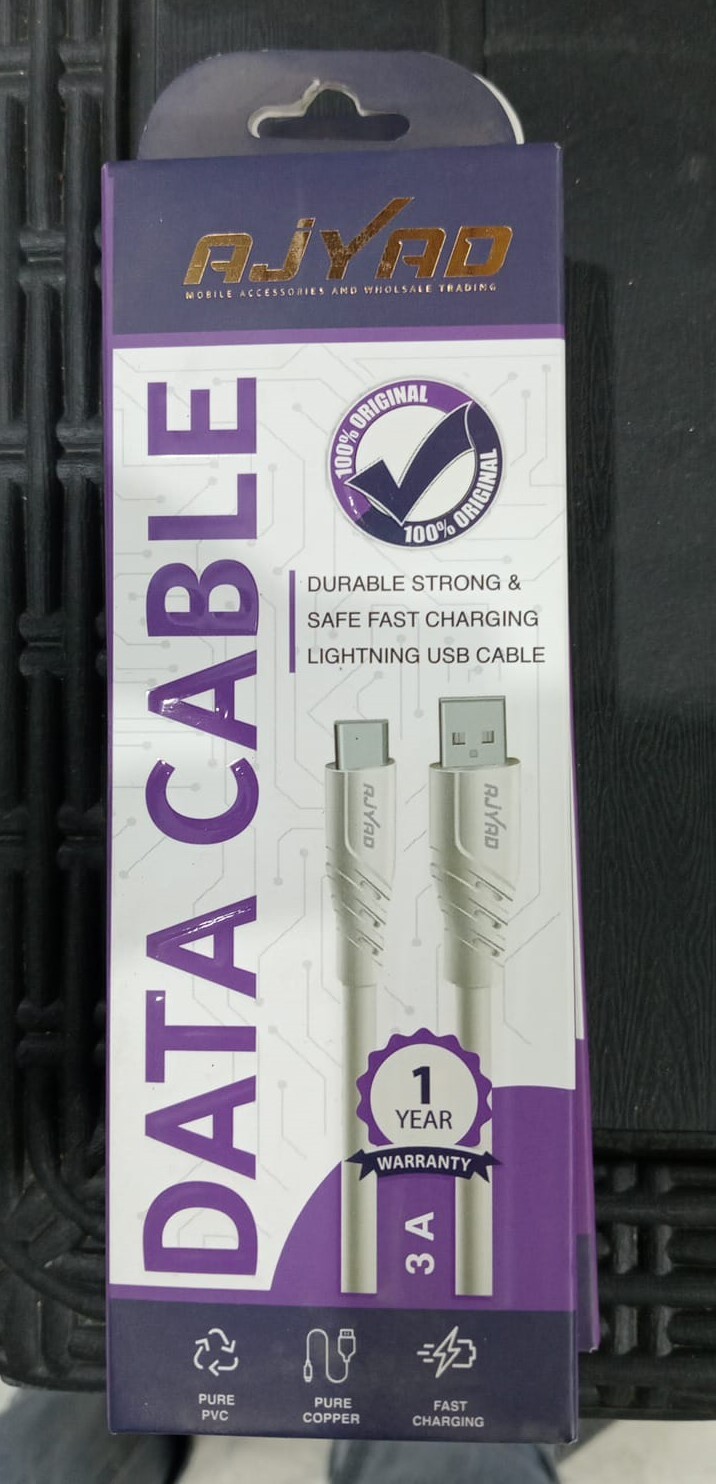 كابل شحن ايفون Ajyad 3A