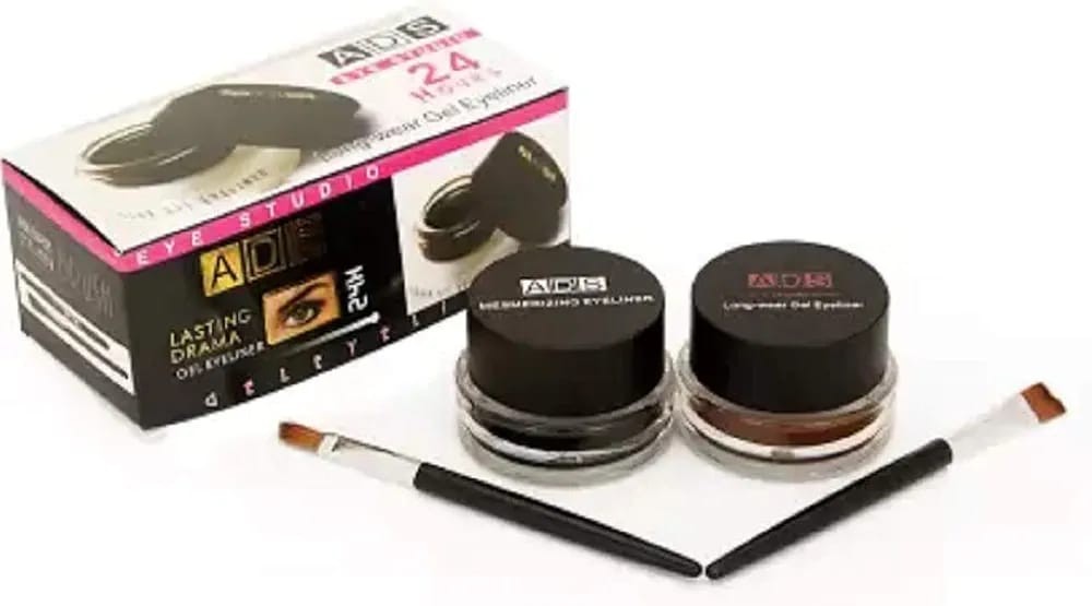 كحل مصحح حواجب اسود وبنى