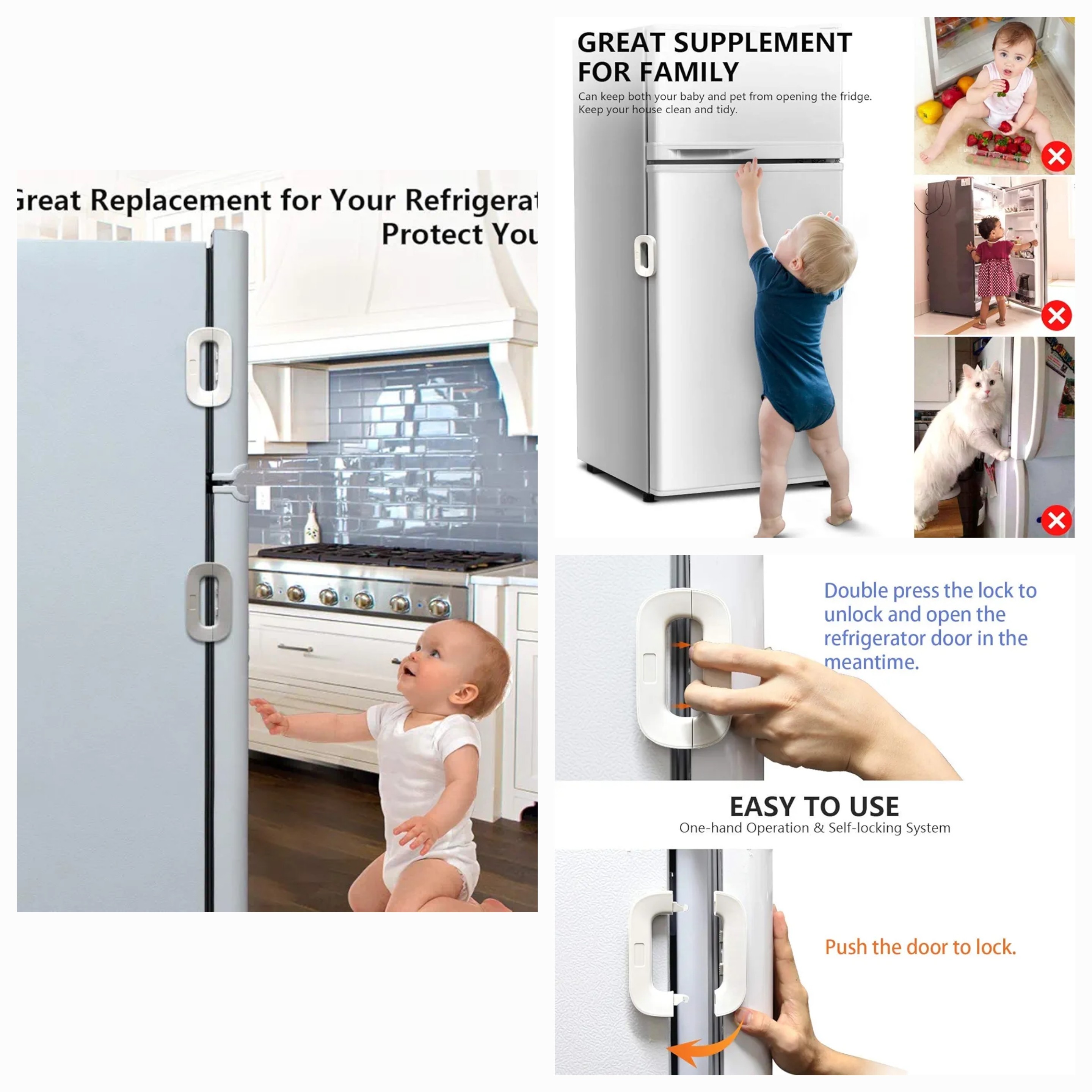 قفل ثلاجه جديد مغناطيس