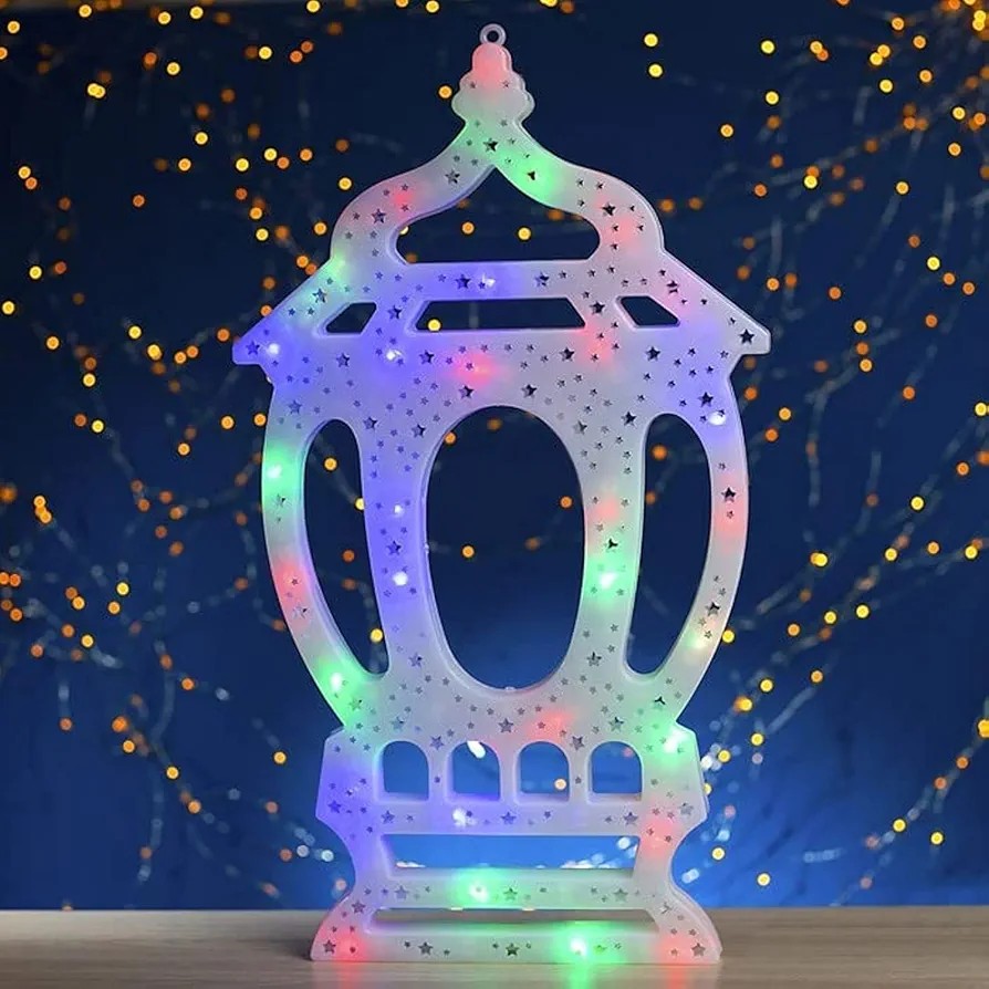 فانوس رمضان بلاستيك مضيئه رمضان مقاس كبير